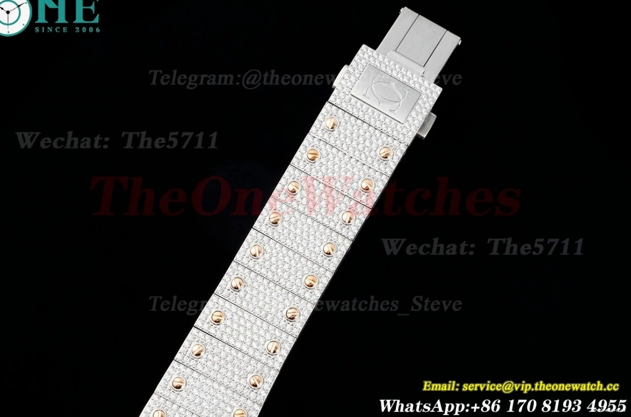 RG 40mm SS Red Santos MY9015 Mens SS Dial XL 100 AMG 0129